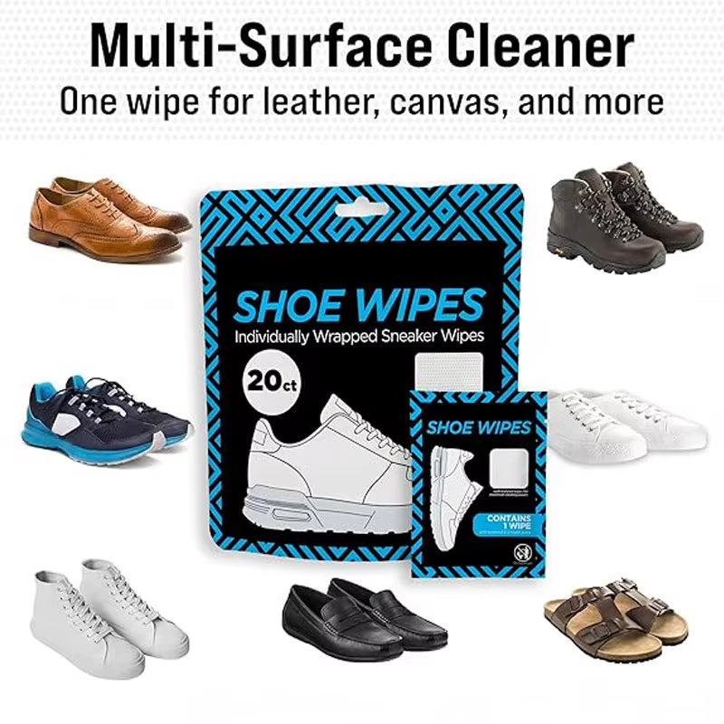 Brand Customization Eco-Friendly Biodegradable Shoe Cleaning Wipes Instant Stain Remover Sneaker Wipes