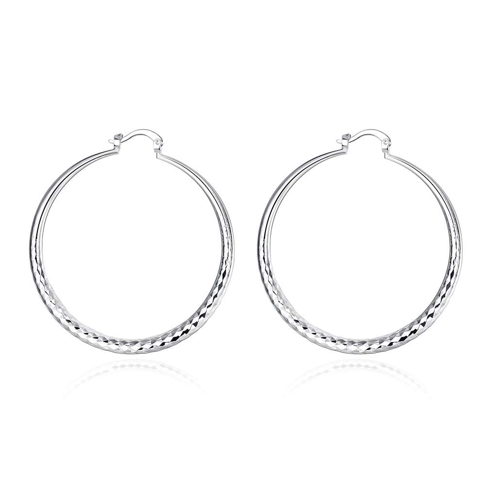 Kessoro women's retro silver tone long drop earrings with an elongated silhouette