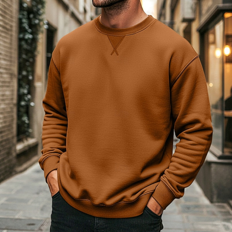 Kessoro unisex classic crew neck sweatshirt in light grey, white and black