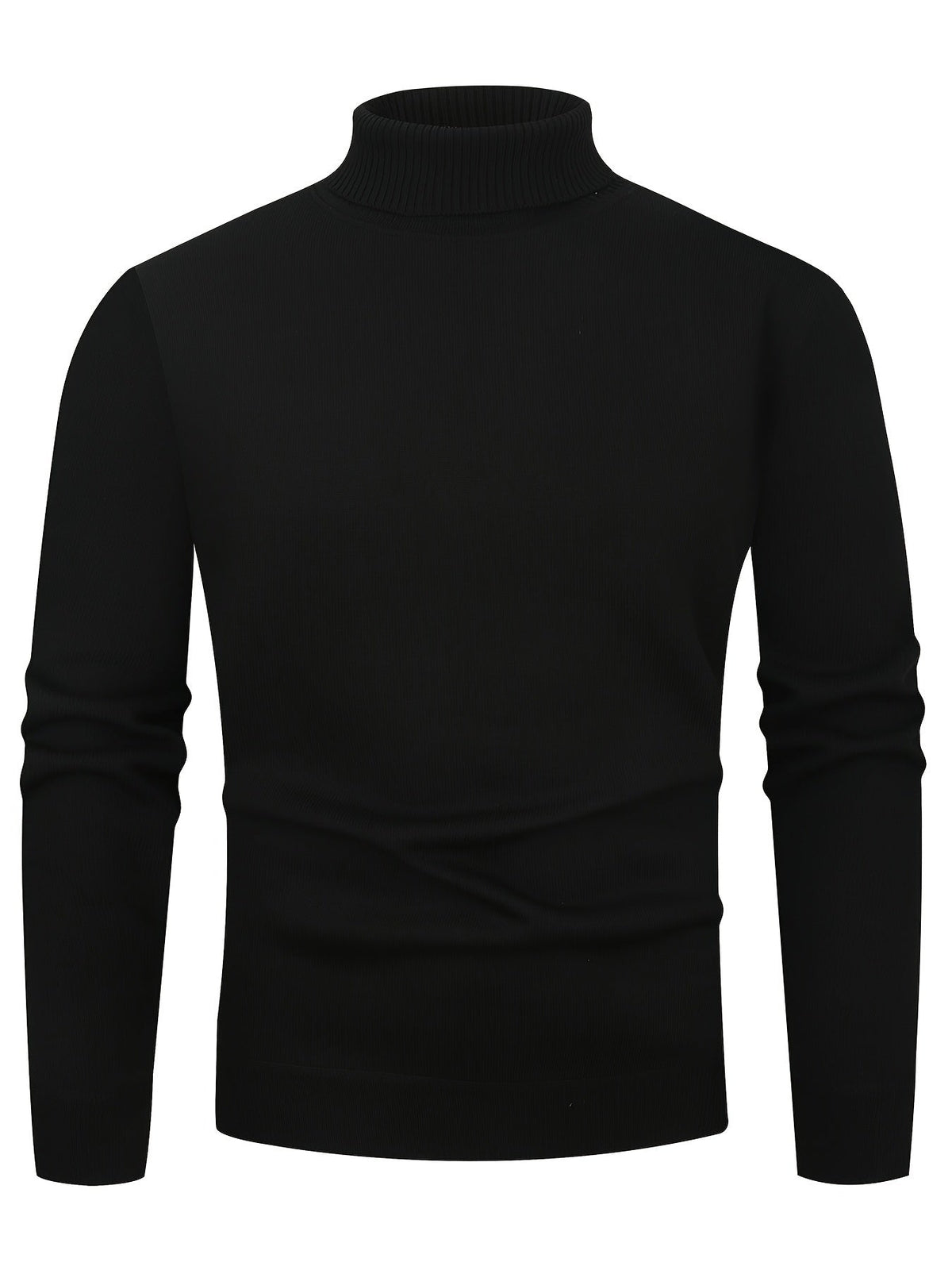 Kessoro men's cozy ribbed roll-neck sweater with a lined interior in muted winter colourways