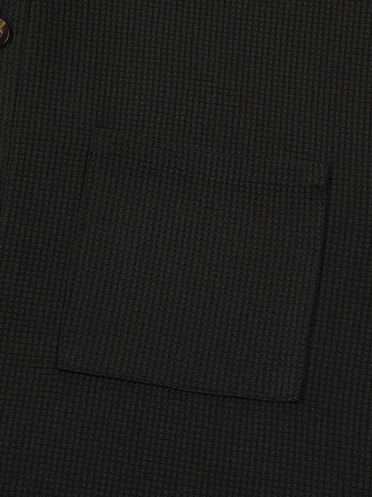 Men's textured long sleeve henley shirt in khaki, white, black, grey and burgundy, colour option 2 side view