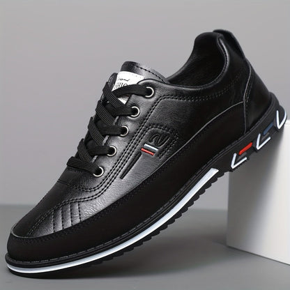 Men's refined cushioned lace-up dress shoes in orange, black and grey, view 5
