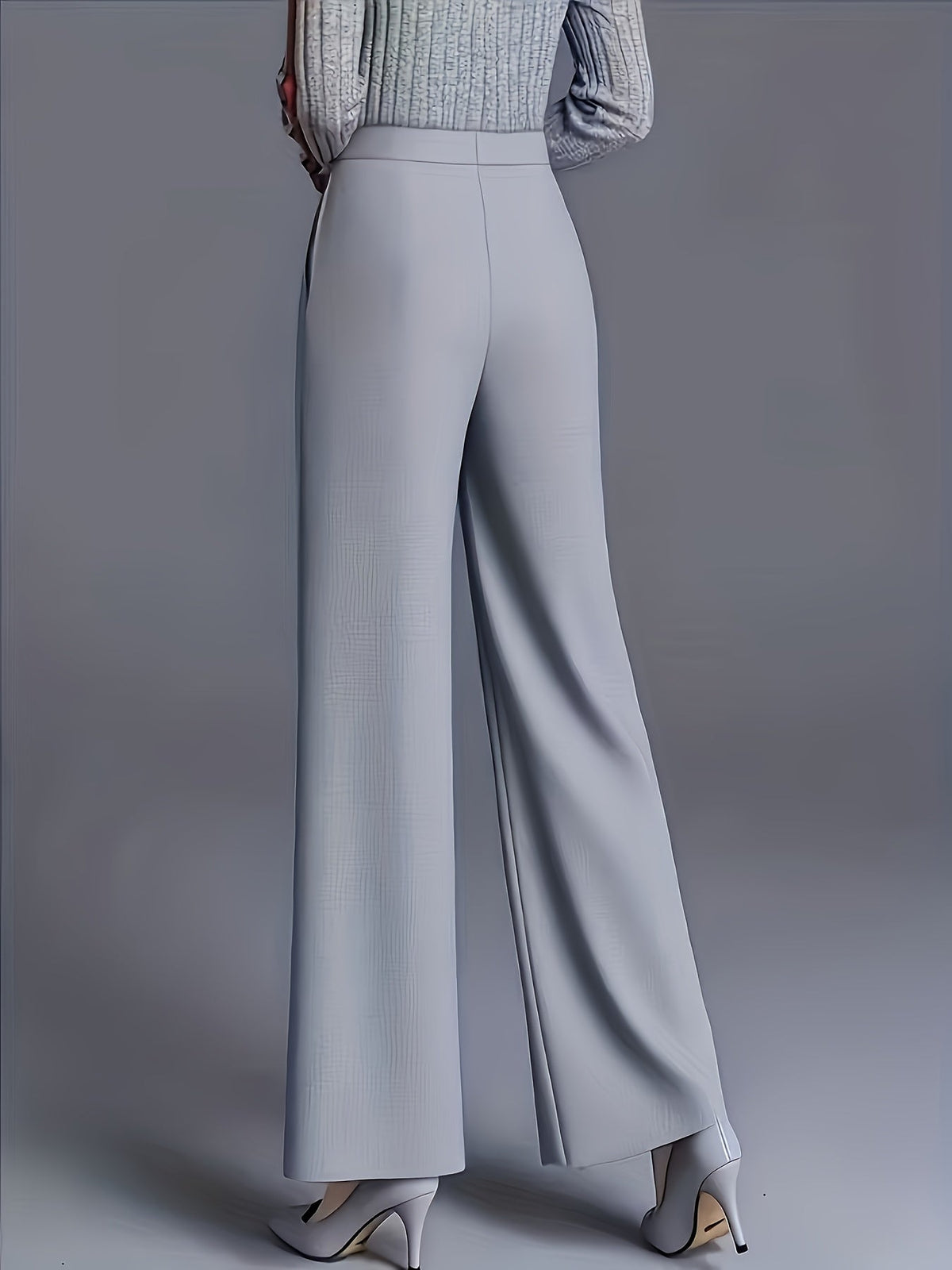 Kessoro women's high-waisted wide-leg pants in one of twelve colourways, view 6 of 20
