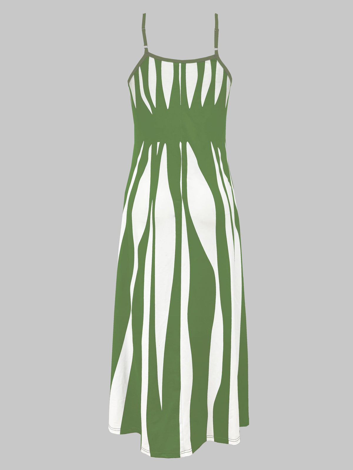 Kessoro women's flowing V-neck adjustable-strap maxi dress in black, green, rose red and blue