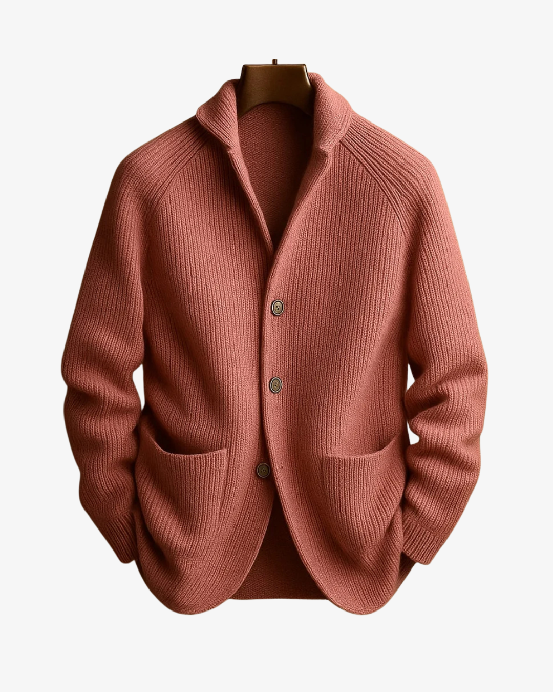 Kessoro Men's Tailored Button-Front Knit Cardigan — view 8