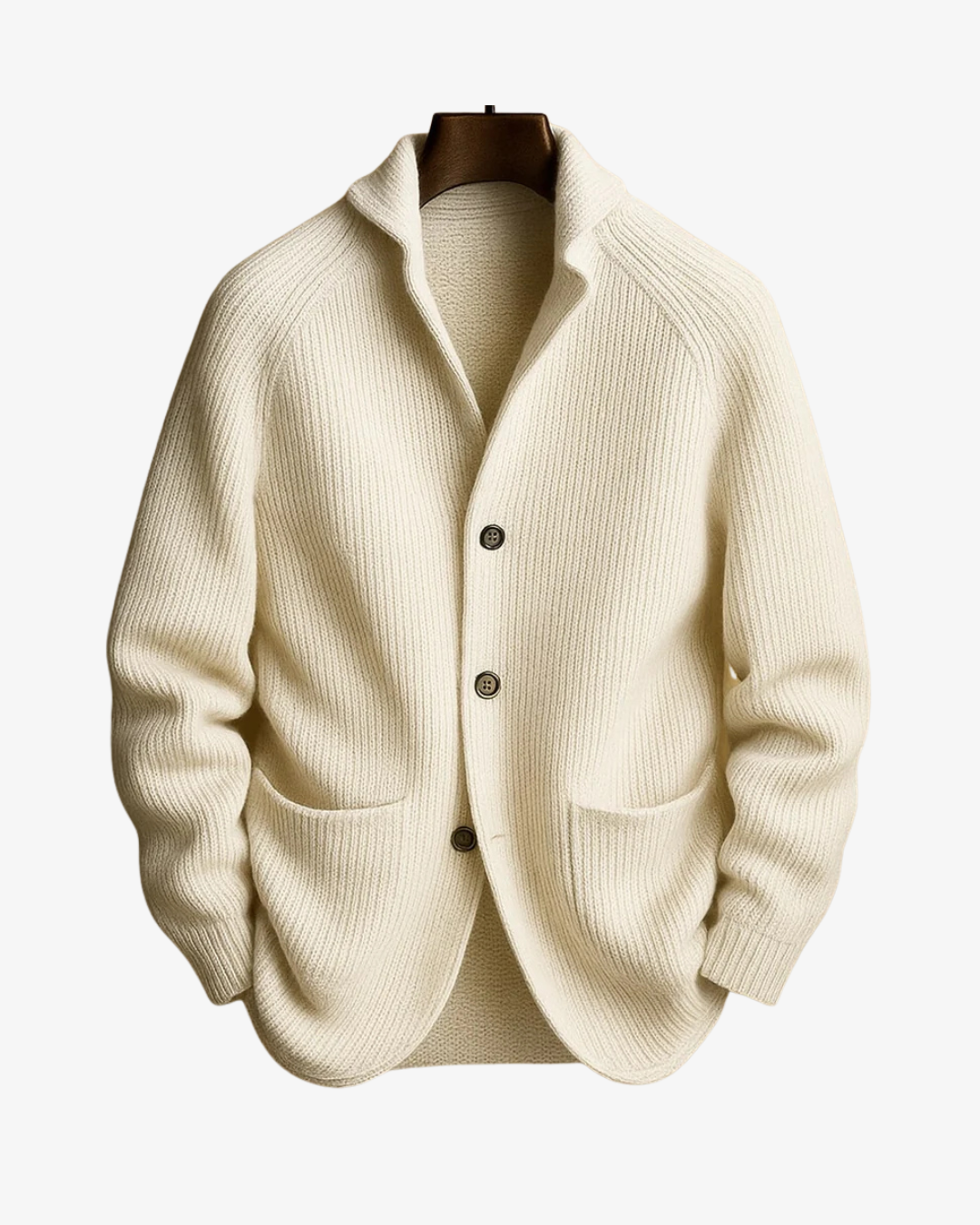 Kessoro Men's Tailored Button-Front Knit Cardigan — view 5