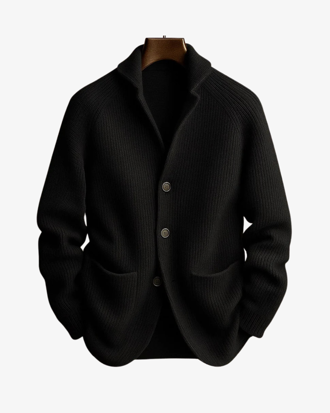 Kessoro Men's Tailored Button-Front Knit Cardigan — view 6