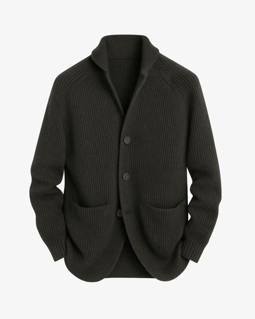 Kessoro Men's Tailored Button-Front Knit Cardigan — view 2