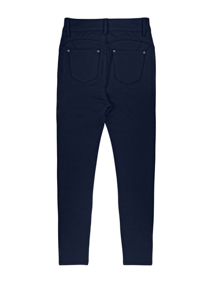 Kessoro women's high-waisted stretch skinny jeans shown in a range of denim and solid colourways