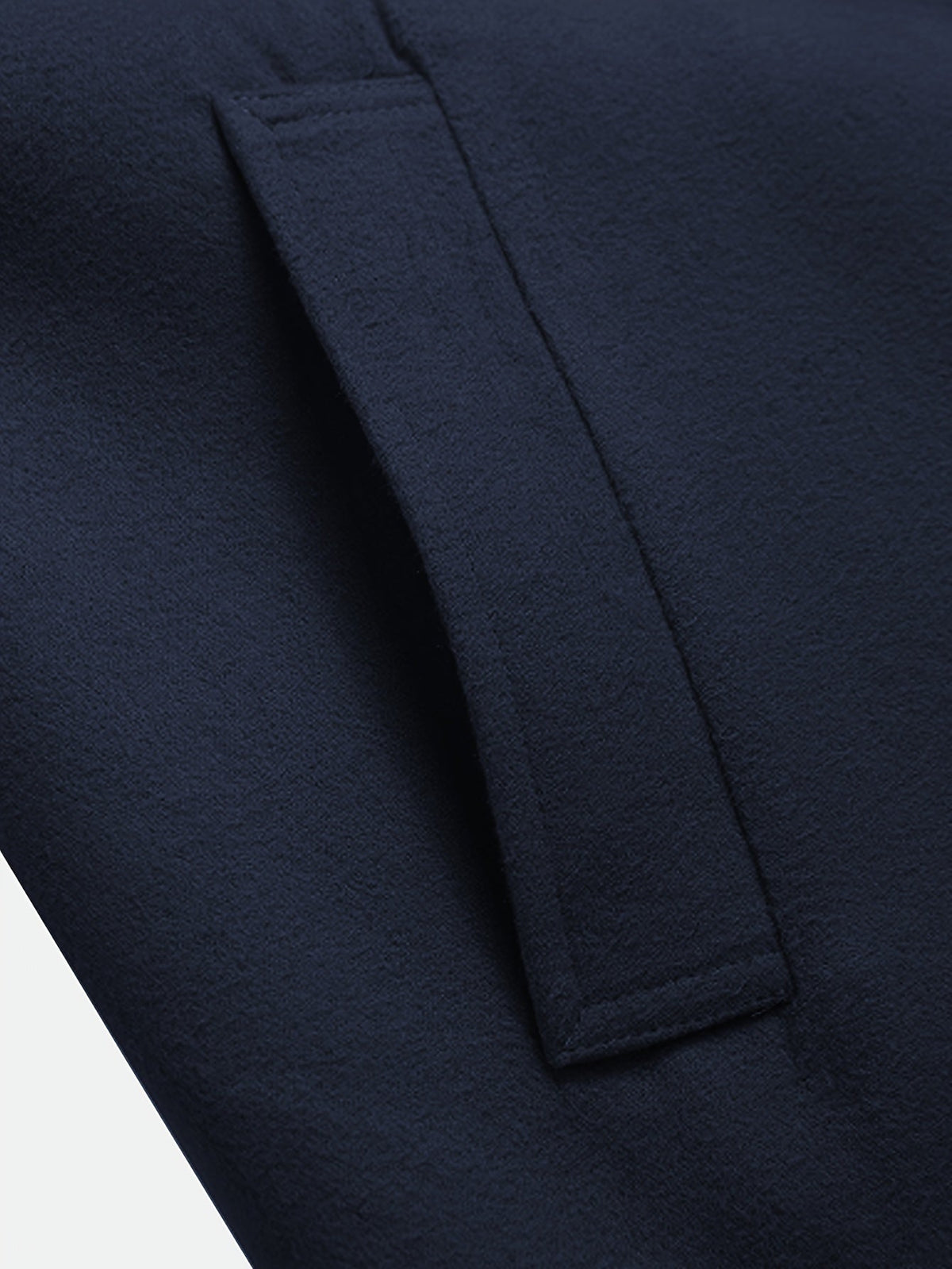 Kessoro men's tailored longline overcoat in brown or navy, view 12 of 13
