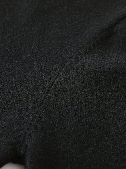 Kessoro women's high-neck turtleneck top in navy, black or burgundy, view 12 of 18