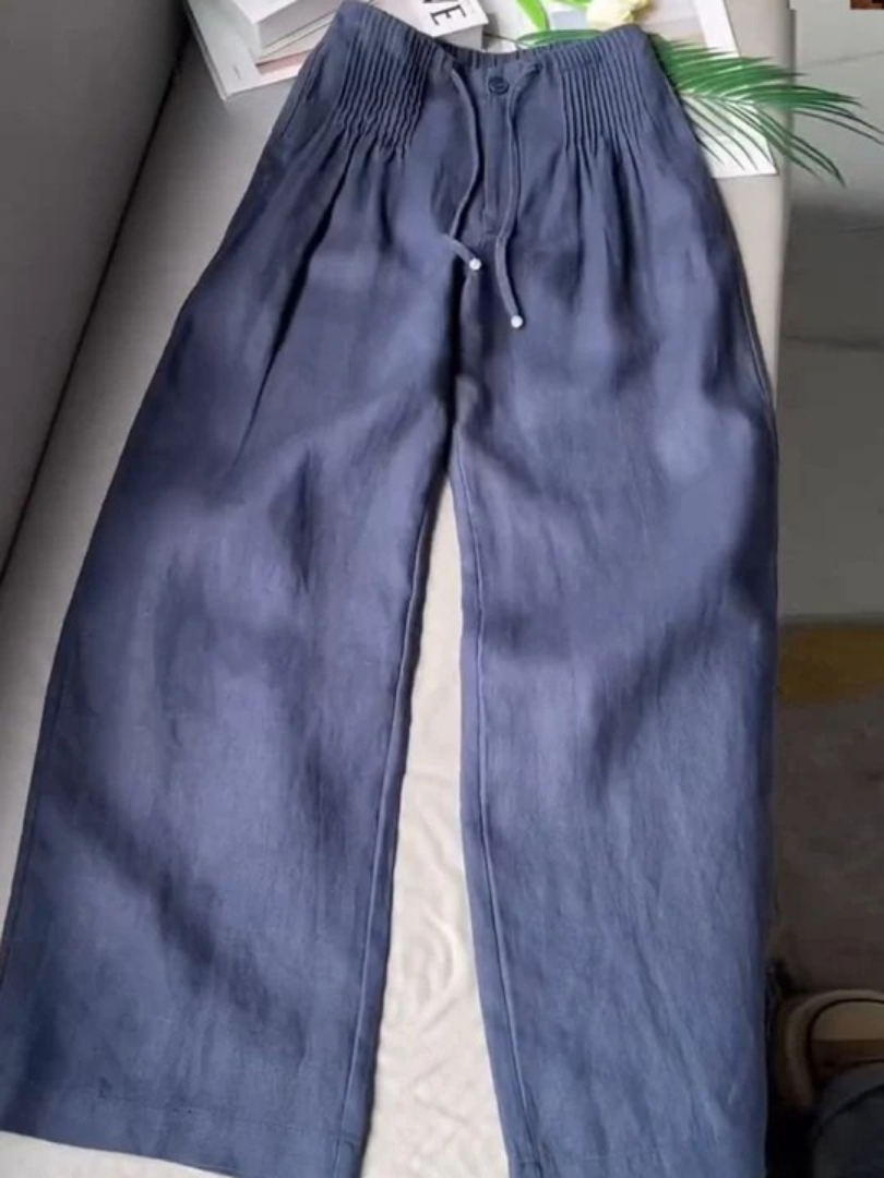 Kessoro women's wide leg lace detail palazzo pants in navy, khaki, black and more