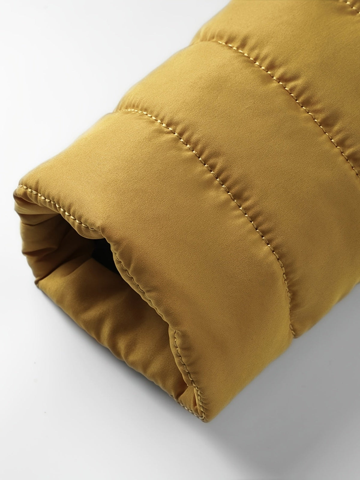 Kessoro men's lightweight windproof quilted jacket in yellow, black and green - product view 7