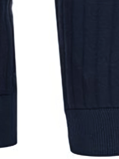 Kessoro men's ribbed quarter-zip stand collar sweater in classic neutral colourways