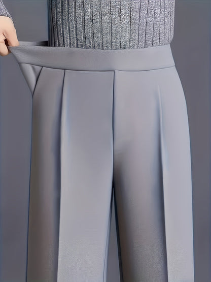 Kessoro women's high-waisted wide-leg pants in one of twelve colourways, view 5 of 20