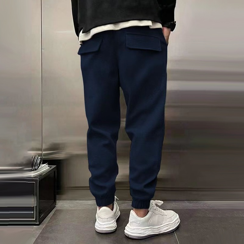 Men's adjustable waist relaxed comfort trousers