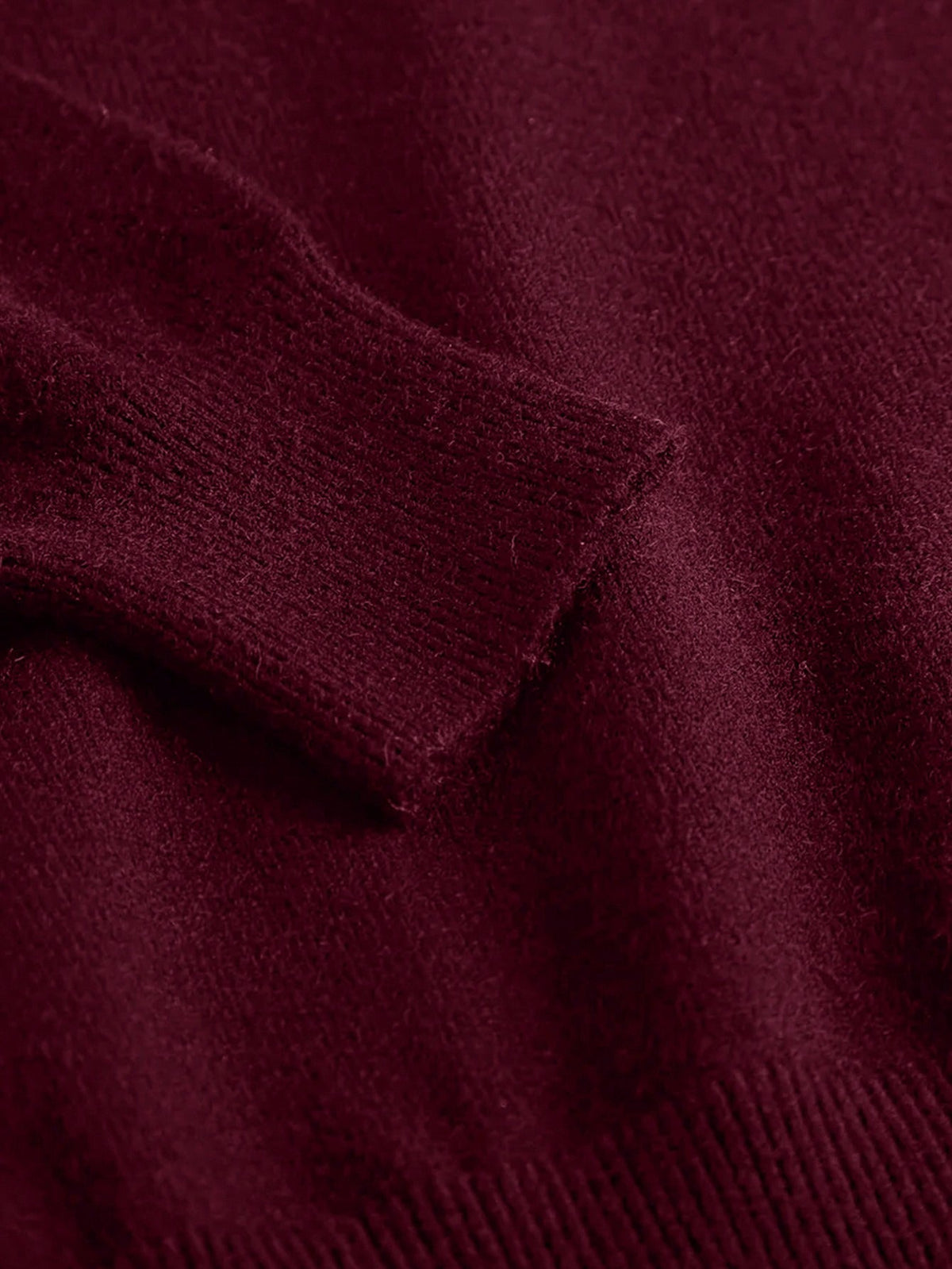 Kessoro women's high-neck turtleneck top in navy, black or burgundy, view 16 of 18
