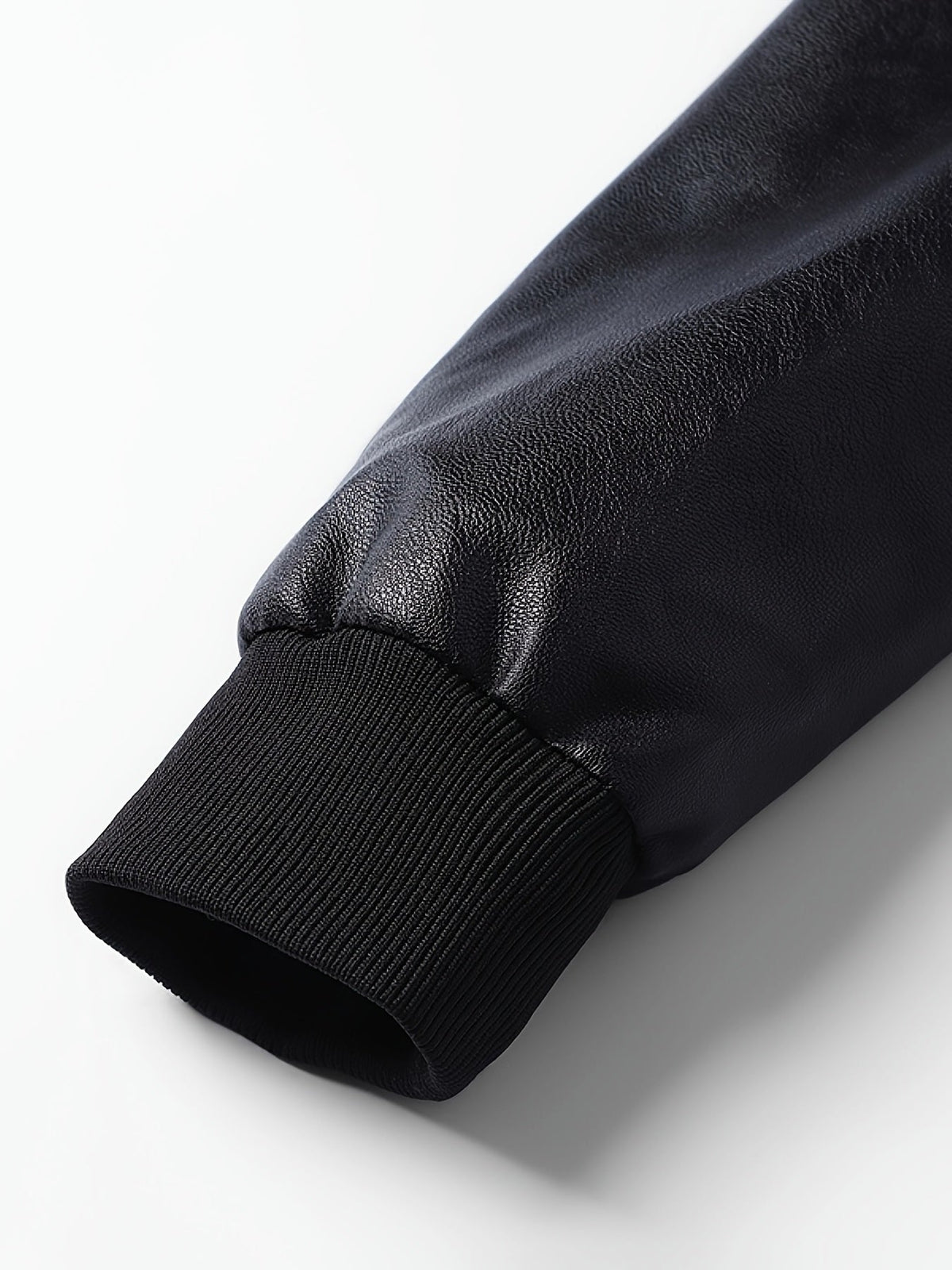 Kessoro men's slim-fit zip-up bomber jacket in black - product view 10