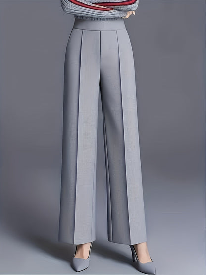 Kessoro women's high-waisted wide-leg pants in one of twelve colourways, view 7 of 20