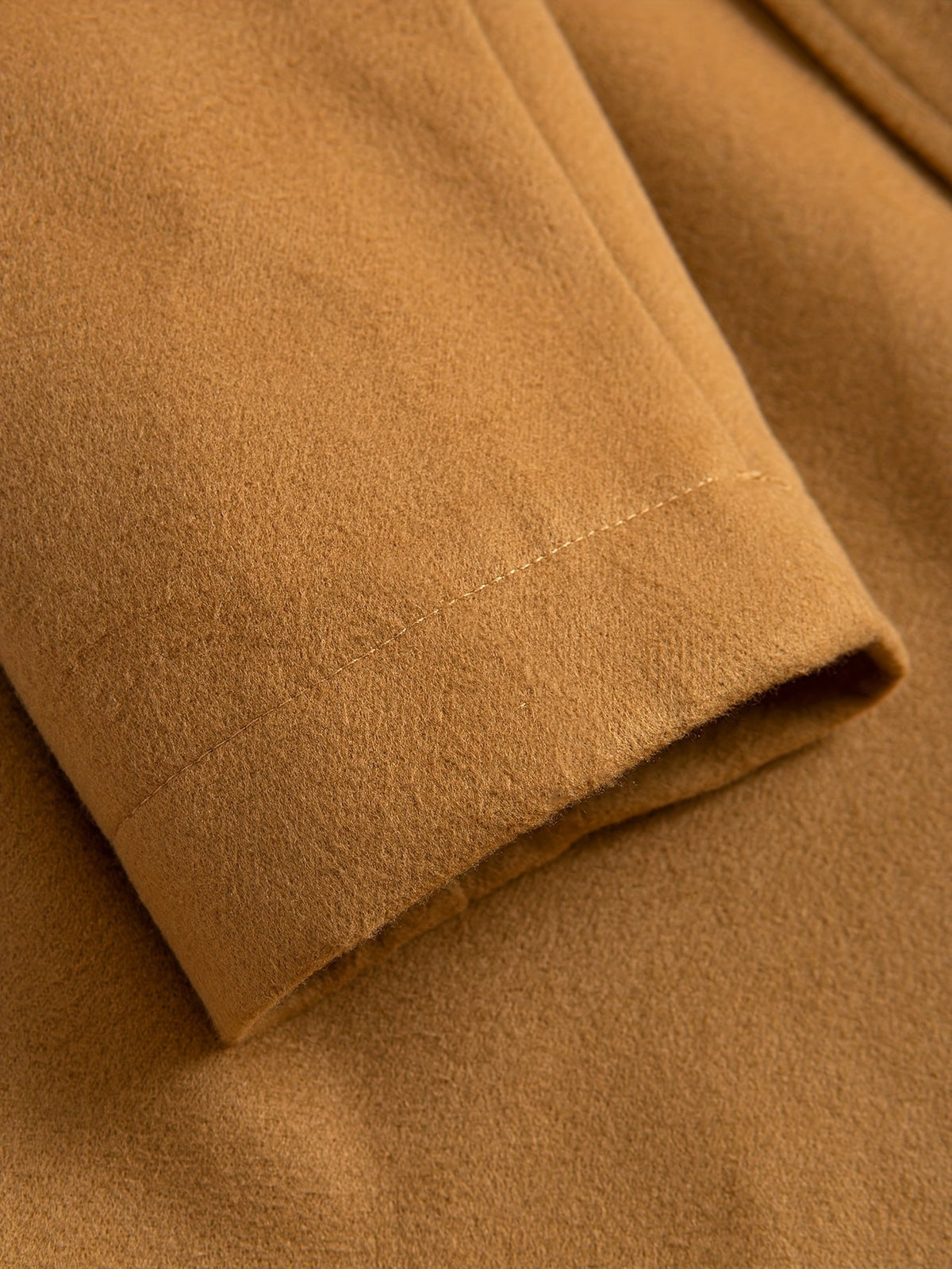 Kessoro men's tailored longline overcoat in brown or navy, view 6 of 13