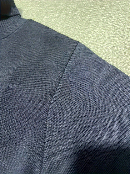 Kessoro men's cozy ribbed roll-neck sweater with a lined interior in muted winter colourways