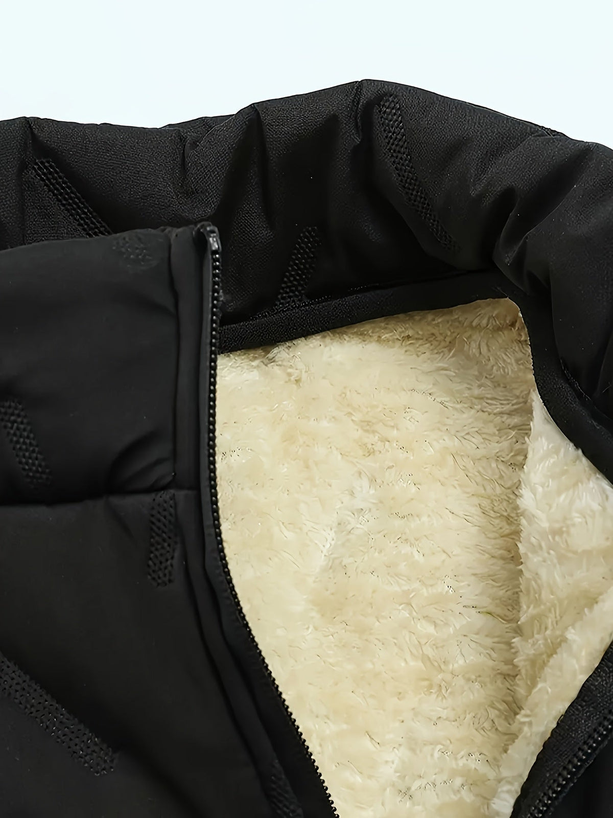 Kessoro Men's Fleece-Lined Stand Collar Vest in black - men's apparel, view 3 of 9