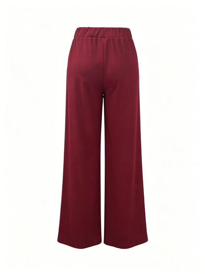 Kessoro women's high-waisted wide-leg pants in one of twelve colourways, view 4 of 20