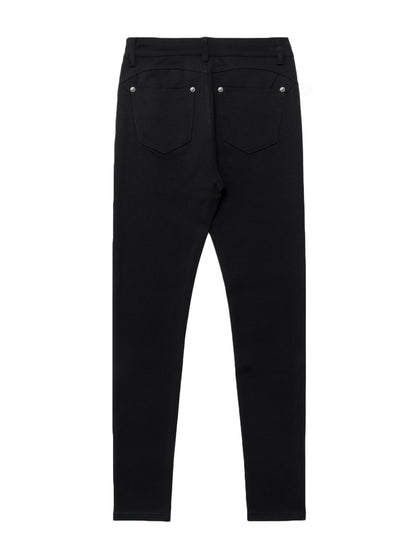 Kessoro women's high-waisted stretch skinny jeans shown in a range of denim and solid colourways
