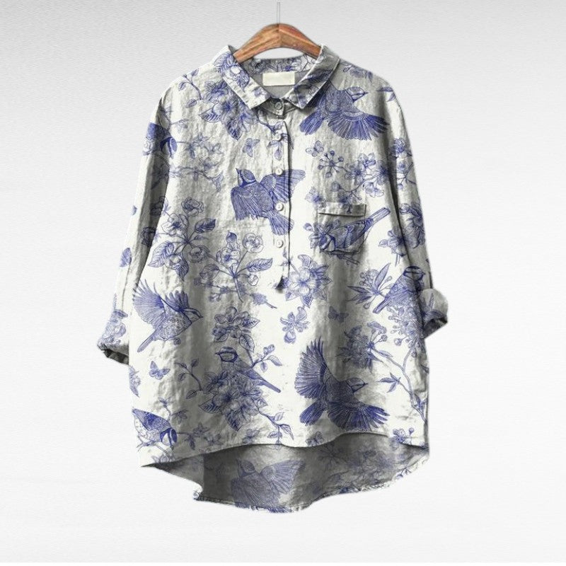 Women's multicolour floral print blouse