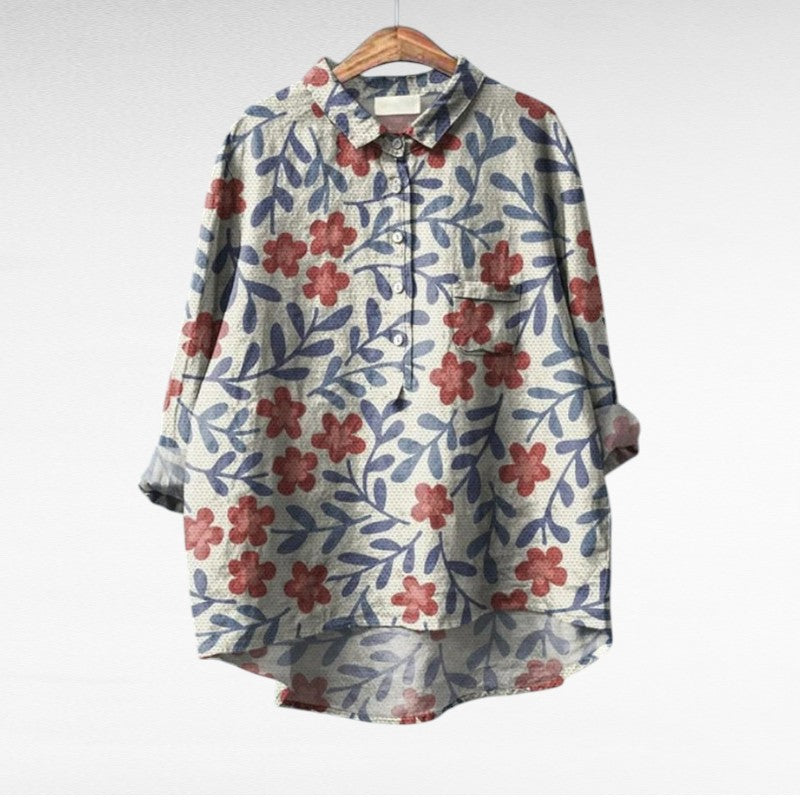 Women's multicolour floral print blouse
