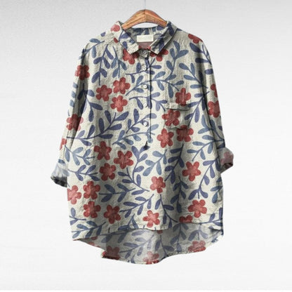 Women's multicolour floral print blouse