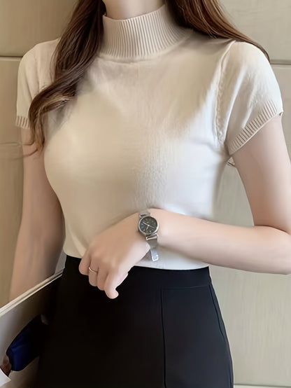 Kessoro women's short-sleeve mock-neck top in one of five colourways, view 10 of 29