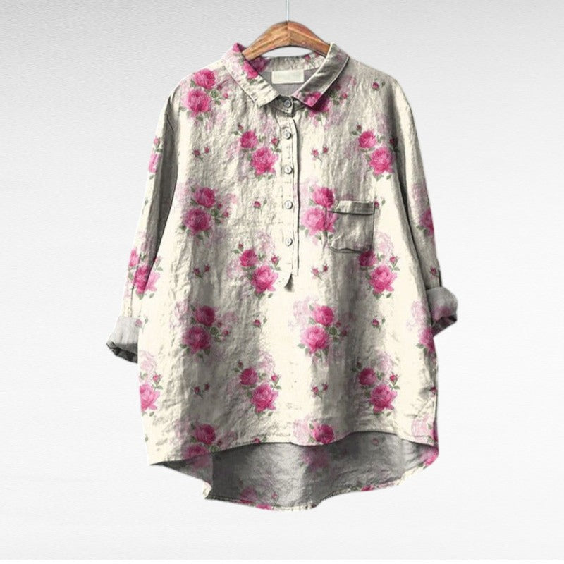 Women's multicolour floral print blouse