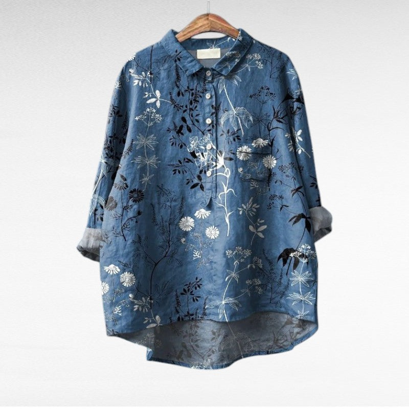 Women's multicolour floral print blouse