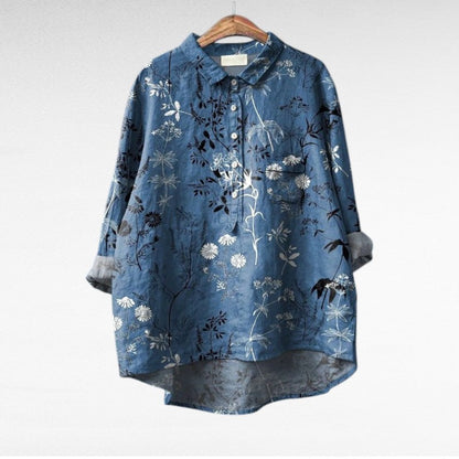 Women's multicolour floral print blouse