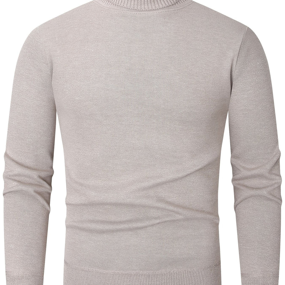 Kessoro men's cozy ribbed roll-neck sweater with a lined interior in muted winter colourways