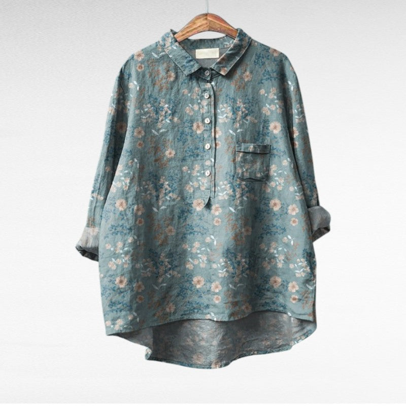 Women's multicolour floral print blouse