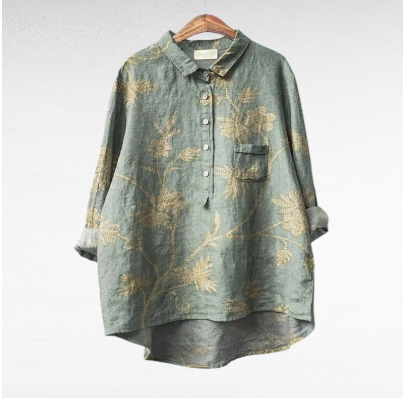 Women's multicolour floral print blouse