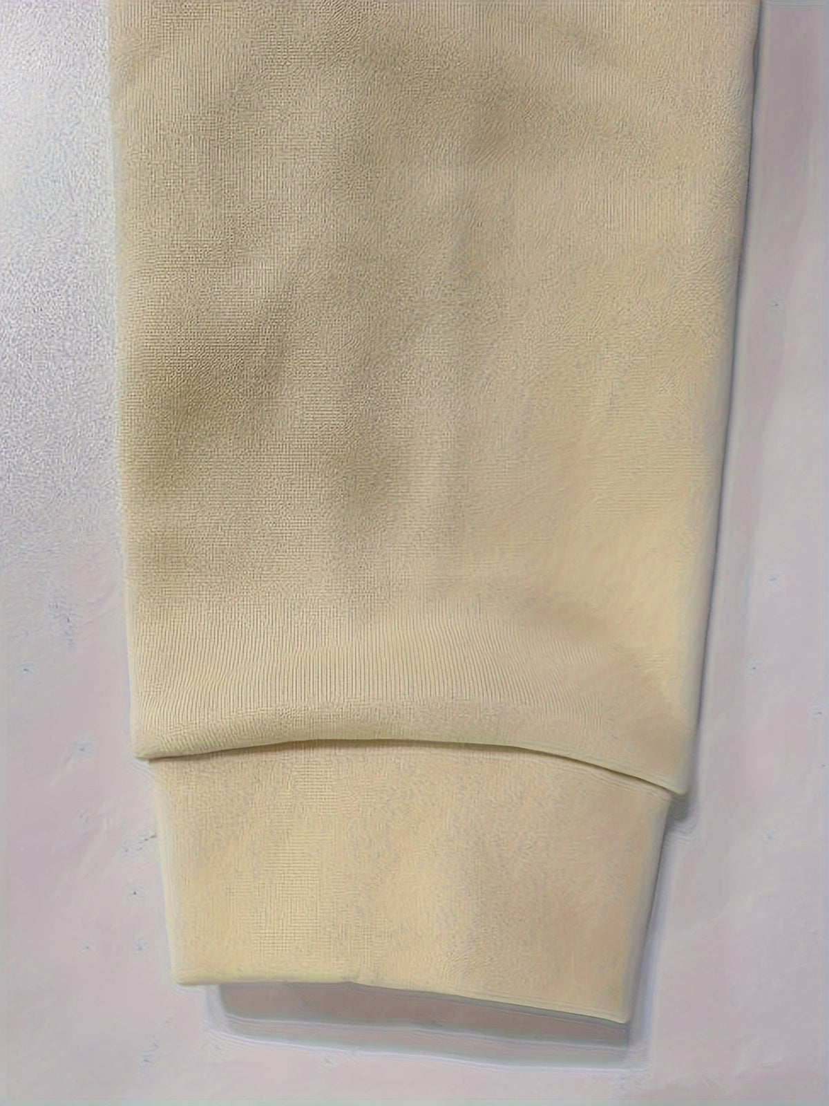 Men's utility quarter-zip hoodie in black, navy, khaki and burgundy with pocket detail, colour option 4 styled view