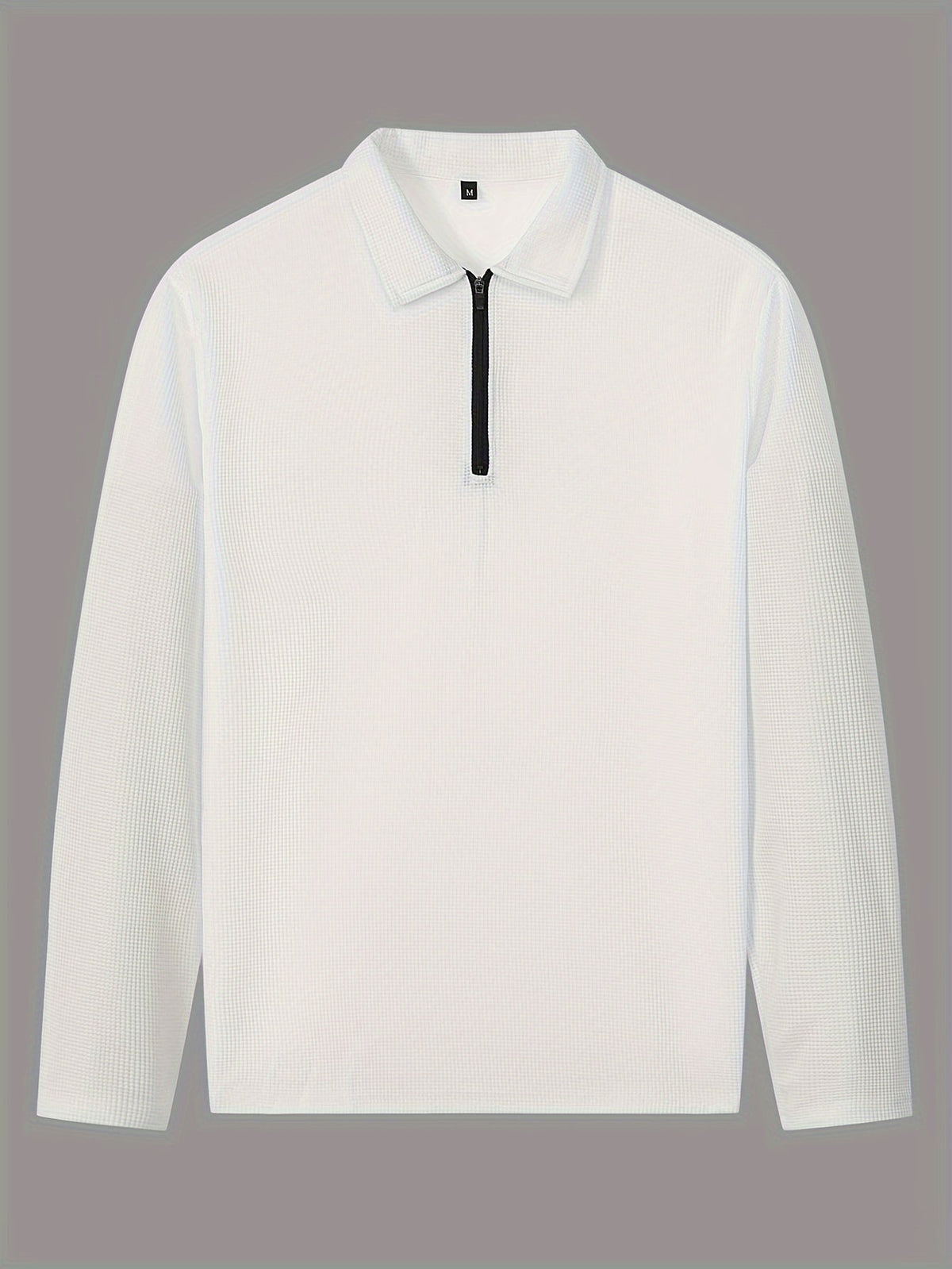 Kessoro Men's Waffle-Knit Two-Piece Outfit Set in white and black, image 9 of 21.