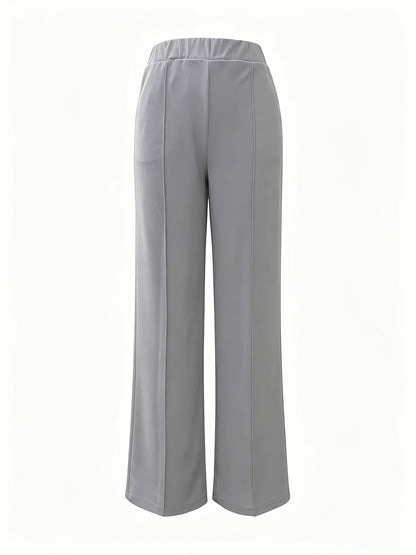 Kessoro women's high-waisted wide-leg pants in one of twelve colourways, view 8 of 20