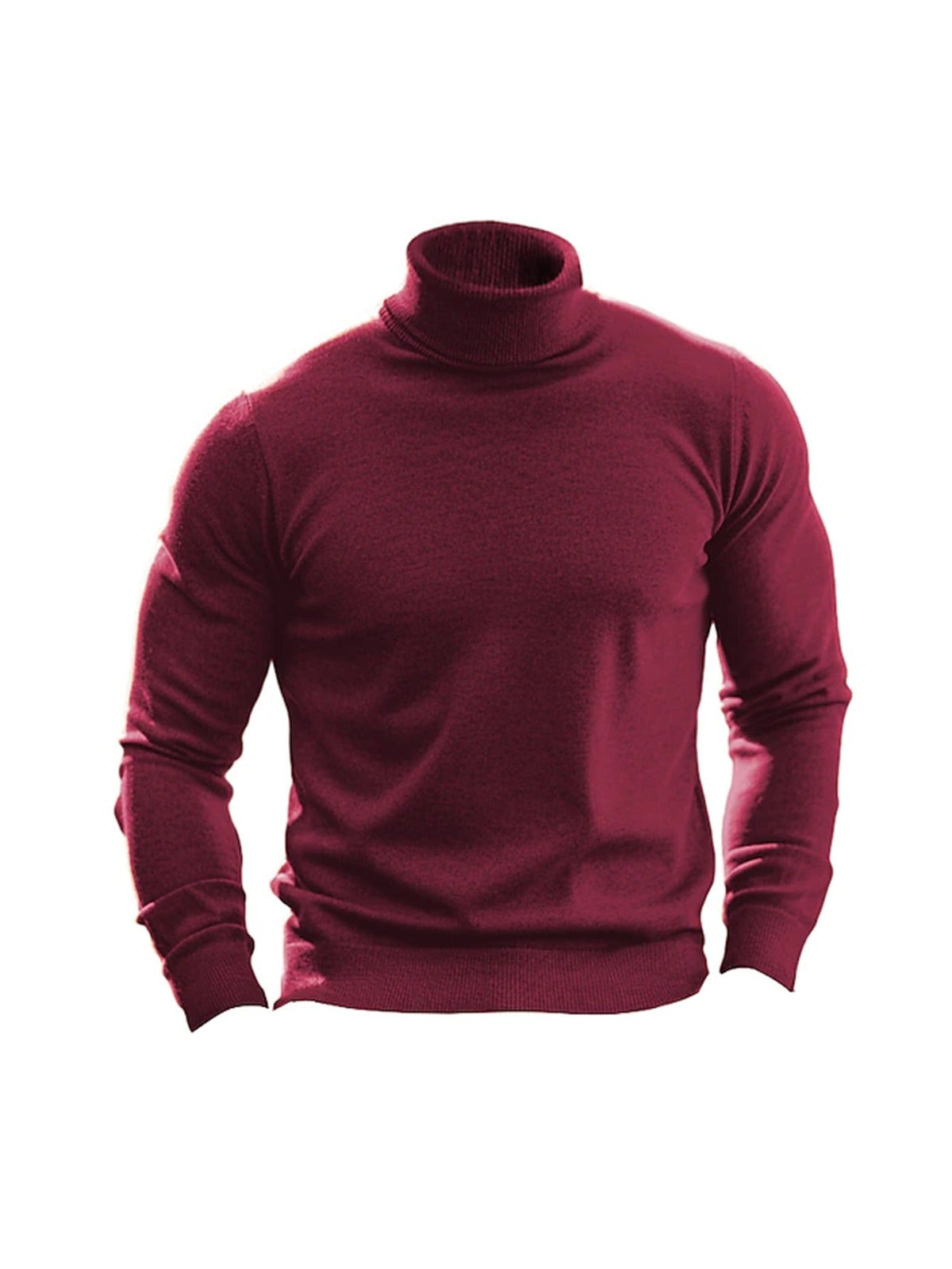 Kessoro women's high-neck turtleneck top in navy, black or burgundy, view 15 of 18