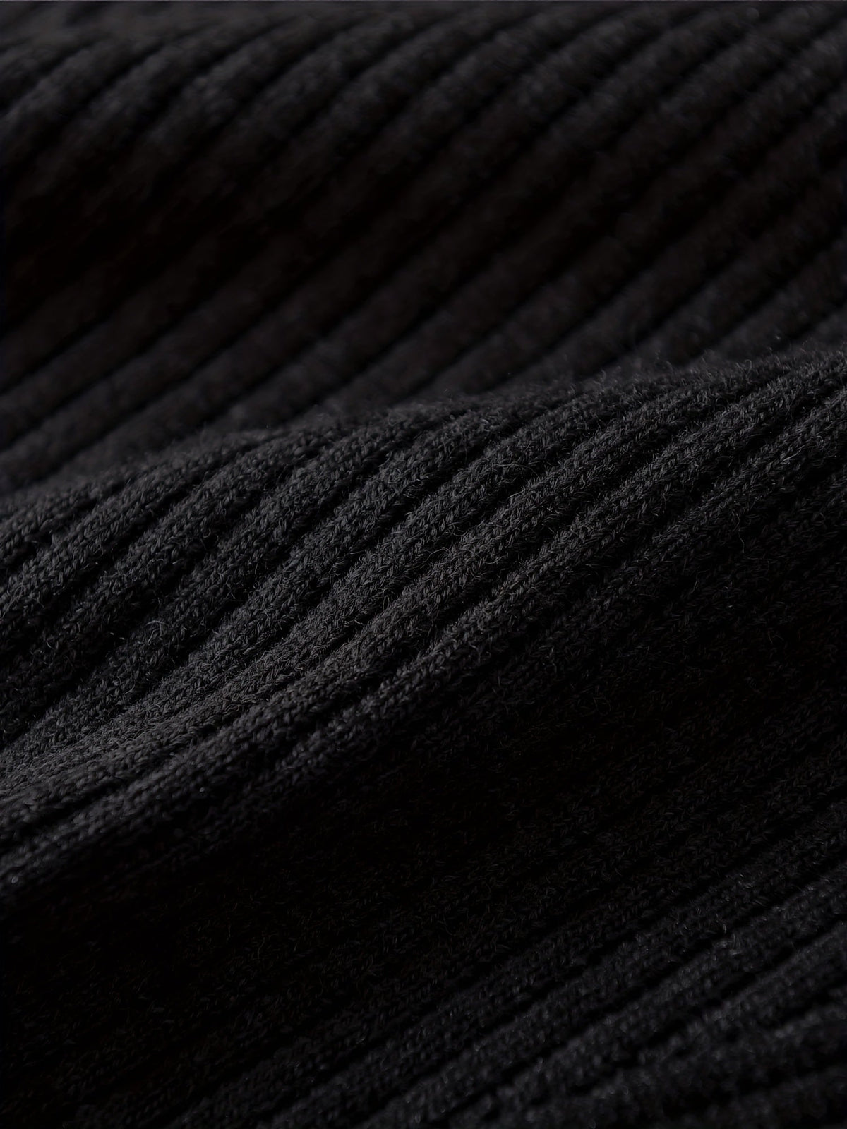 Kessoro Men's Classic V-Neck Ribbed Sweater Vest in black - men's apparel, view 6 of 7