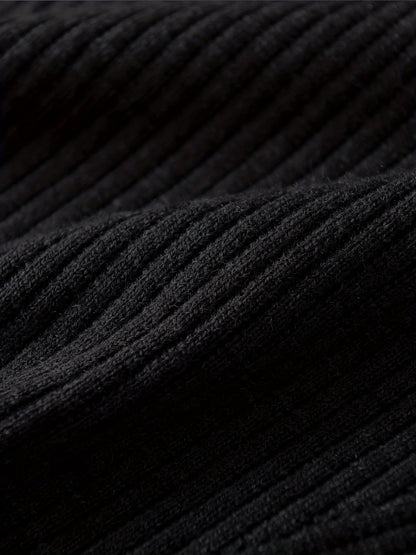 Kessoro Men's Classic V-Neck Ribbed Sweater Vest in black - men's apparel, view 6 of 7