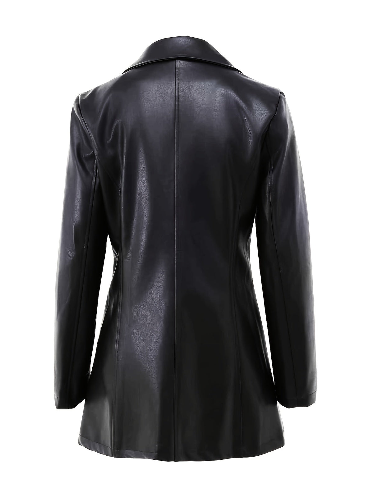 Kessoro women's tailored mid-length coat in black, view 4 of 7