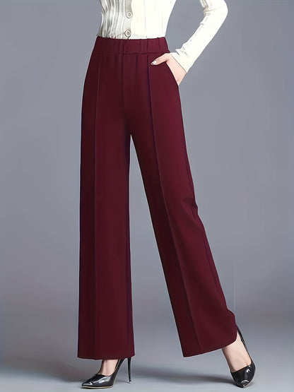 Kessoro women's high-waisted wide-leg pants in one of twelve colourways, view 2 of 20