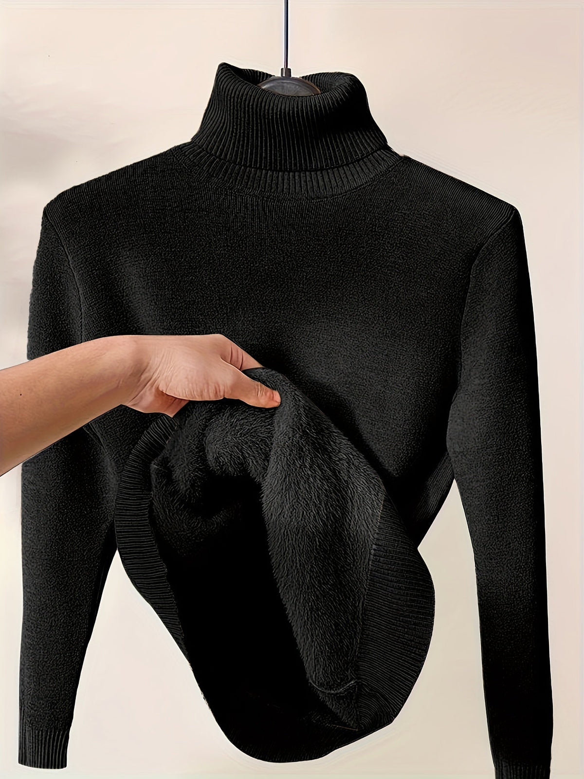 Kessoro women's fleece-lined high-neck sweater in one of six colourways, view 11 of 32