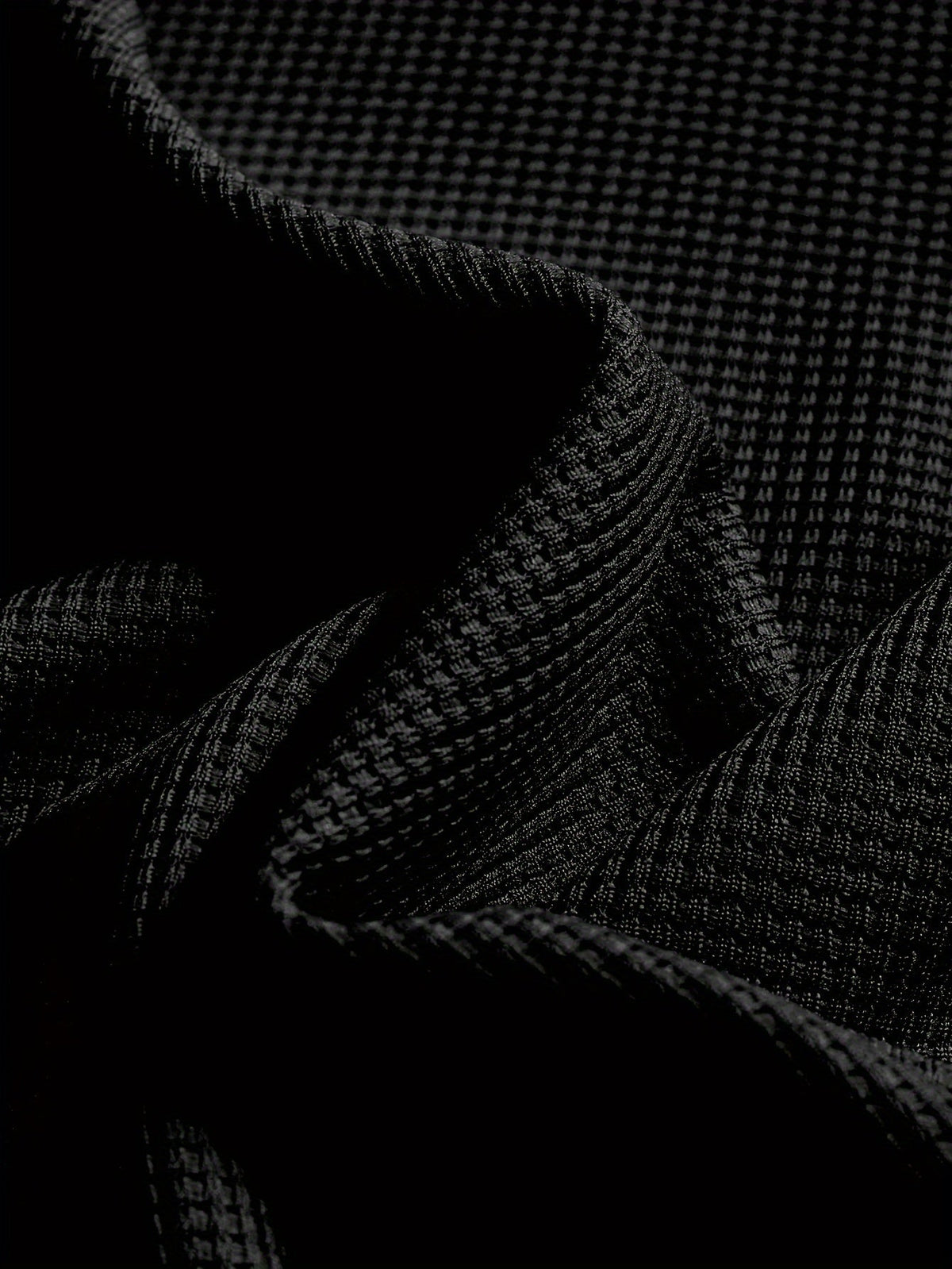 Kessoro Men's Waffle-Knit Two-Piece Outfit Set in white and black, image 18 of 21.