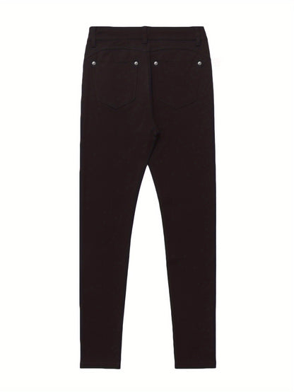 Kessoro women's high-waisted stretch skinny jeans shown in a range of denim and solid colourways