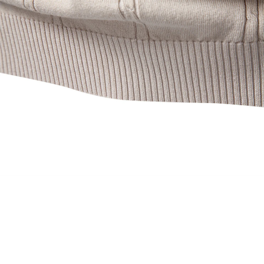 Kessoro men's linear rib viscose blend collar shirt in beige, blue and black, for men